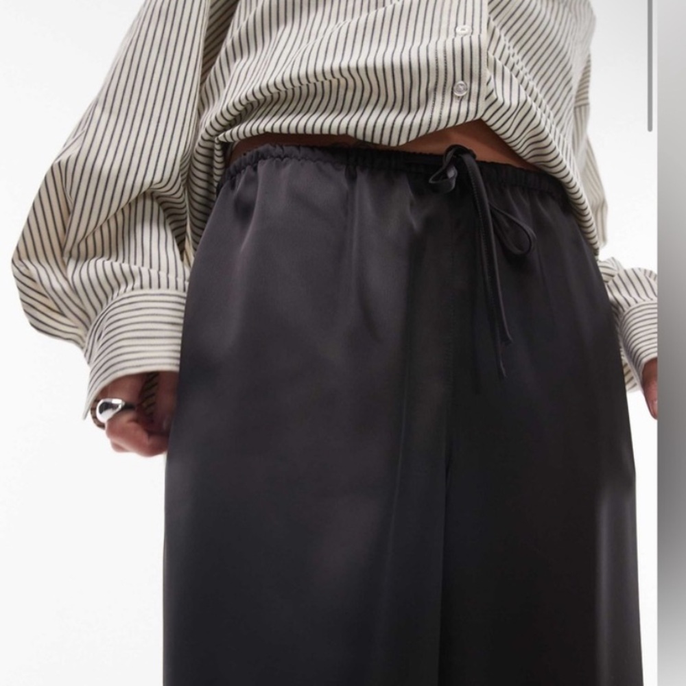 TopShop Draw String Satin Pants